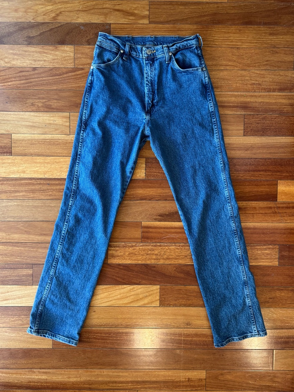 Wrangler Women’s Vintage Jeans 14MWZLS Size 7 x 32 High Rise Straight Leg